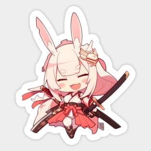 Bunny Warrior Sticker